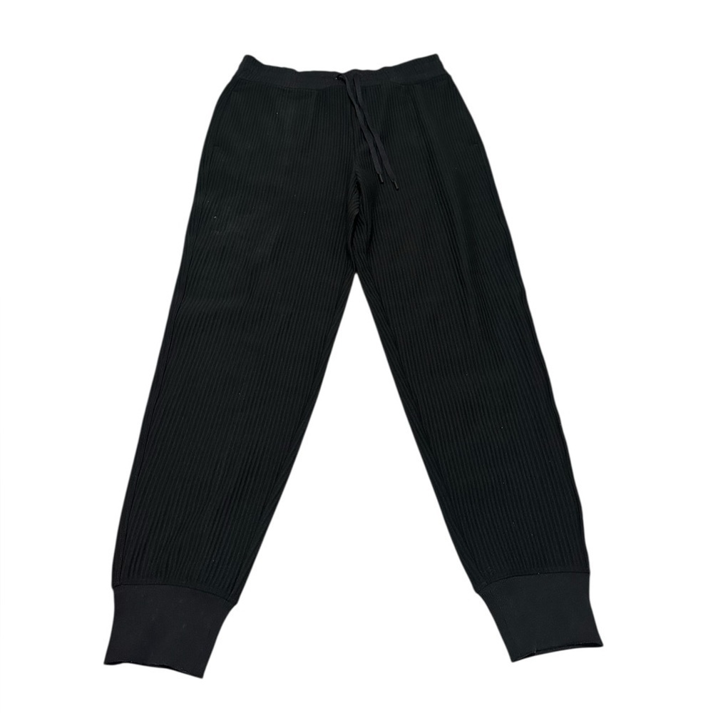 DSG Women's Black Stripe Ribbed Joggers Medium